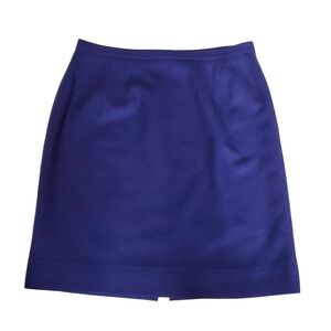 100%‎ wool skirt, Purple Pencil Skirt, Lined, Back Zip & Button, Made In USA